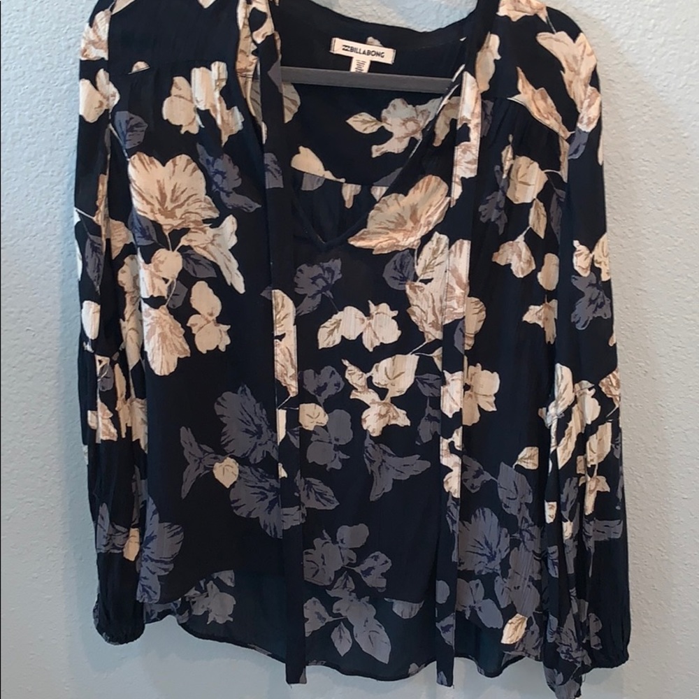 Billabong Floral Long Sleeve Top